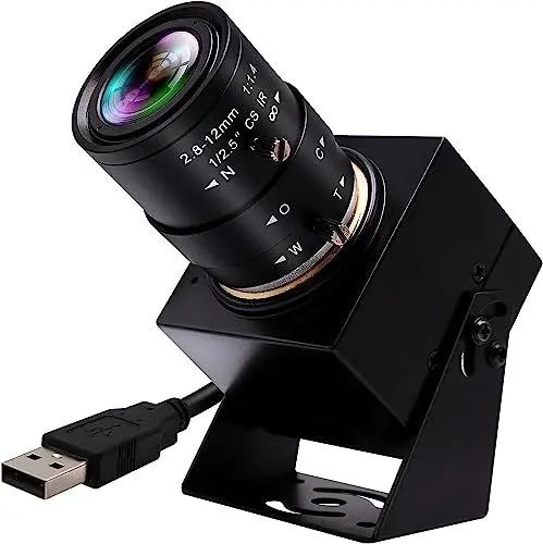 Produktbild: Mermaid 4K USB Kamera für PC,2.8-12mm Manueller Zoom Webcam für Computer Externe Laptop Kamera IMX415 UVC Web Kamera,Nahaufnahme Kamera USB Port