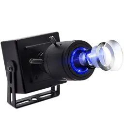 Produktbild: Mermaid USB Kamera 1080P Manueller Fokus Webcam mit Zoom 2.8-12mm Objektiv,High Speed 30fps/60fps/100fps Weitwinkel Web Cam für Streaming,Konferenz,USB2.0 UVC Kamera mit Ständer für Wandmontage