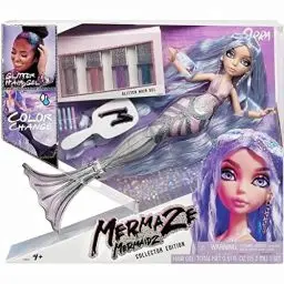 Produktbild: Mermaze Mermaidz - ORRA - Meerjungfrauen Puppe mit Farbwechsel-Funktion und Buntem Haar - Inkl. Glitzer-Haargel und Accessoires zum Stylen und Frisieren - Zum Sammeln - Für Kinder ab 4 Jahren