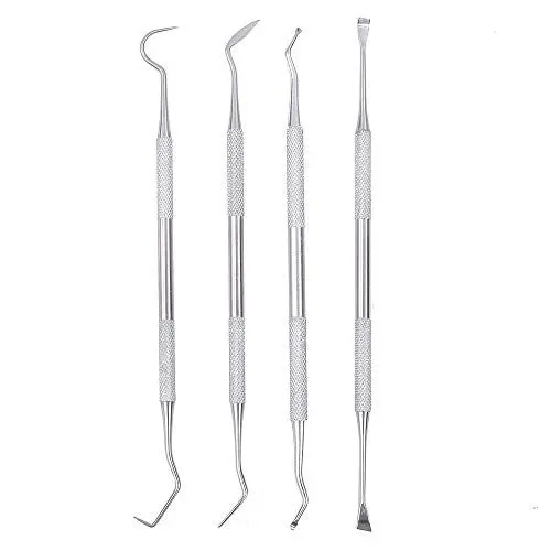 Produktbild: MEROURII Waffenreinigungsset, 4 teilige Reinigung Pick Pistole, Edelstahl Waffenpflege Haken für Rost Reinigen