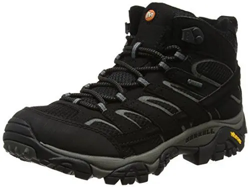 Produktbild: Merrell Herren Moab 2 Mid Gtx Trekking- & Wanderstiefel, Schwarz, 44.5 EU