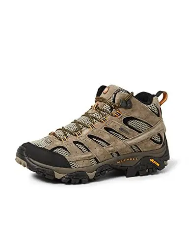 Produktbild: Merrell Herren Moab 2 Mid Leather Gore-tex Trekking und Wanderstiefel, Braun (Pecan), 45 EU