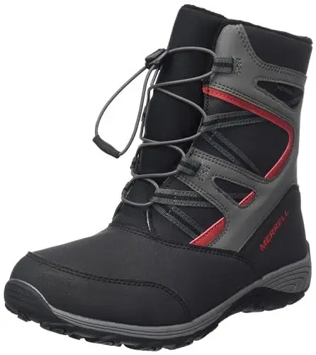 Produktbild: Merrell Outback 2.0 WTRPF Schneestiefel, Grau, Schwarz, Rot, 33 EU