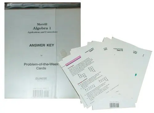 Produktbild: Merrill Algebra 1 Problem of the Week Cards