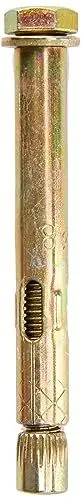 Produktbild: Merriway BH02860 Sechskantschrauben-Hülsenanker M6 x 8 x 65 mm, Weiß, 4 Stück