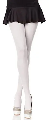 Produktbild: Merry Style Blickdichte Damen Strumpfhose Microfaser 70 DEN (Weiß, 3 (36-40))