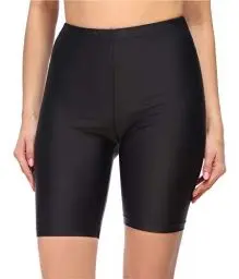 Produktbild: Merry Style Damen Badehose High Waist Schwimmhose für Wassersport SUP Schwimmradler MS10-333 (Schwarz,44)