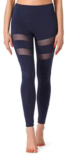 Produktbild: Merry Style Damen Lange Leggings Fitnesshose aus Viskose MS10-232 (Dunkelblau, M)