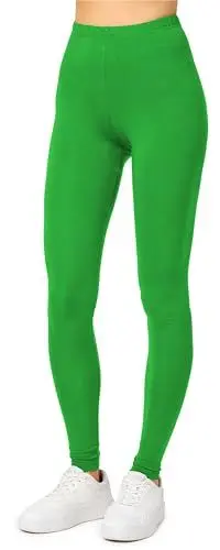 Produktbild: Merry Style Damen Lange Leggings aus Viskose MS10-143 (Grün, M)