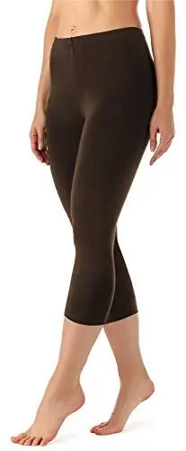 Produktbild: Merry Style Damen Leggings 3/4 Capri Leggings aus Viskose MS10-144 (Braun, L)