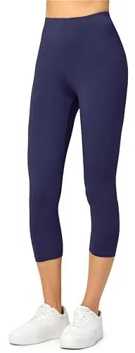 Produktbild: Merry Style Damen Leggings 3/4 Capri Leggings aus Viskose MS10-144 (Dunkelblau, L)