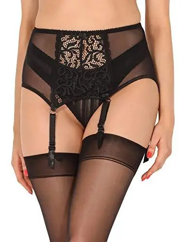 Produktbild: Merry Style Damen Strumpfgürtel MS10367GA (Schwarz3, XXL)