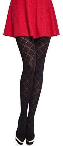 Produktbild: Merry Style Damen blickdichte Strumpfhose MS 328 60 DEN (Schwarz, XL (44-48))