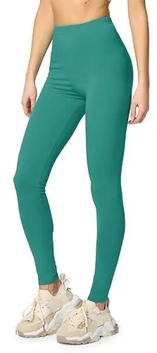 Produktbild: Merry Style Leggings Damen Baumwolle für das ganze Jahr Bequeme Leggings Blickdicht Damen Ideal für Yoga Sport Gym und Freizeit MS10-198 (Dunkeltürkis, XL)
