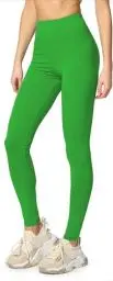 Produktbild: Merry Style Leggings Damen Baumwolle für das ganze Jahr Bequeme Leggings Blickdicht Damen Ideal für Yoga Sport Gym und Freizeit MS10-198 (Grün,XL)