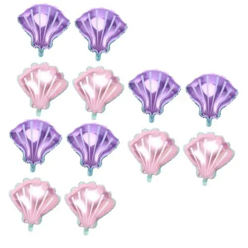 Produktbild: MERRYHAPY 12 Stk Party Folienballon Ballons hochzeitslaken gasballon diehochzei hochzeitstruhe seuss -Ballon-Foto-Requisiten Rosa Luft Hochzeitsdeko Dekorationsballon Shell-Folienballon