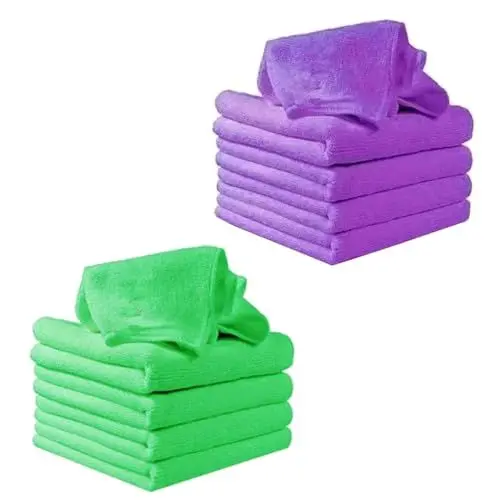 Produktbild: MERRYHAPY 16St quadratische Handtücher auto mikrofaser handtuch Mikrofaser-Staubtuch Gesichtsreinigungstuch Autohandtuch hand towel handwaschlappen Absorbierend Kopftuch kleines Taschentuch