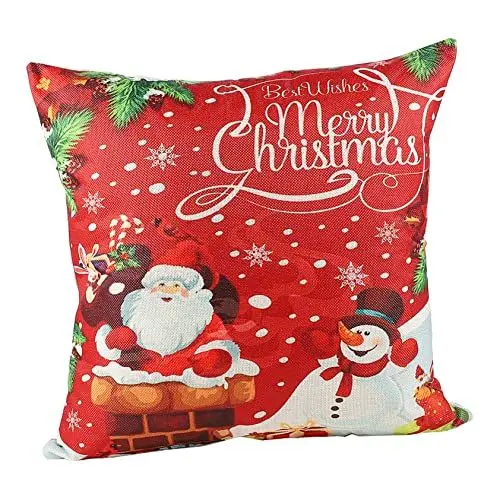 Produktbild: MERRYHAPY Weihnachtskissen Mit Weihnachtselement-Design Kissen Für Sofa Geeignet Für Weihnachten Und Feiertage Dekoration