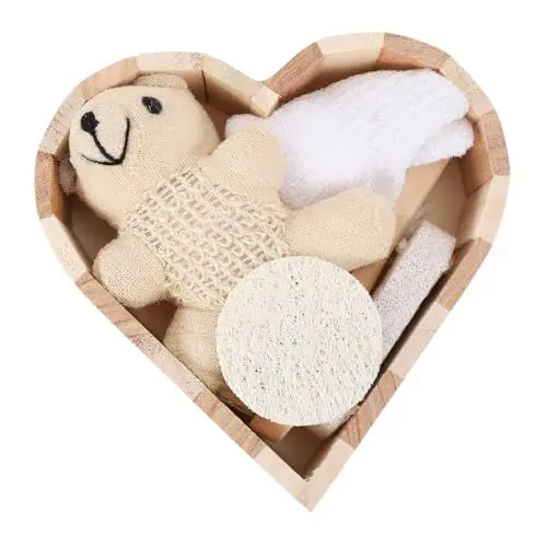 Produktbild: MERRYHAPY Badezubehör Innenbereich Luffa-scheibe Zum Einreiben Dusch-reibzubehör Körperbadehandschuh Hergestellt Aus Umweltfreundlichem Material