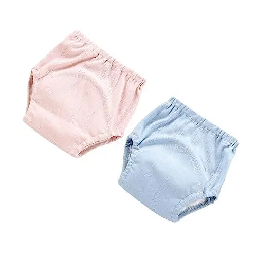 Produktbild: MERRYHAPY 2St Brot Hosen Trainingsunterwäsche für Babys wiederverwendbare Töpfchenunterwäsche Atmungsaktiv windelcremes windelunterlagen -Trainingshose aus Baumwolle -Slips
