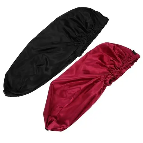 Produktbild: MERRYHAPY 2stücke Lange Satin Haube Für Damen Teiliges Und Für Haarpflege Und Schutz Während Des Schlafs Vermindert Haarbruch Und Friktion Bequem Und Praktisch Für Haartypen