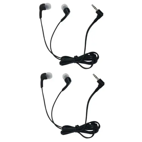 Produktbild: MERRYHAPY 2St Telefon-Kopfhörer Telefon-Headset für Mobiltelefon Ohrstöpsel Telefon-Headsets on Ear kopfhörer on-Ear kopfhörer gehörschutzstöpsel Ohrhörer In-Ear-Telefon Kopfhörer Black