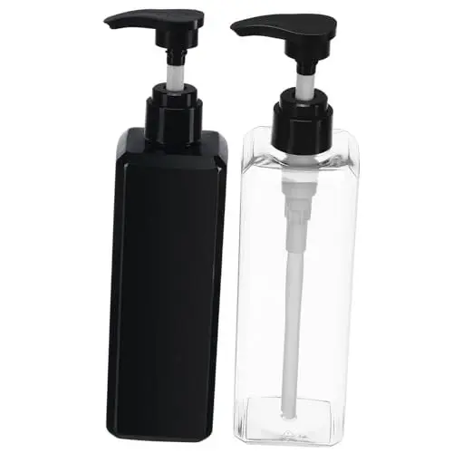 Produktbild: MERRYHAPY 2 Stück Leere Lotionflaschen Mit Pumpe 500 Ml Nachfüllbare Shampoo-spenderflaschen Für Duschgel
