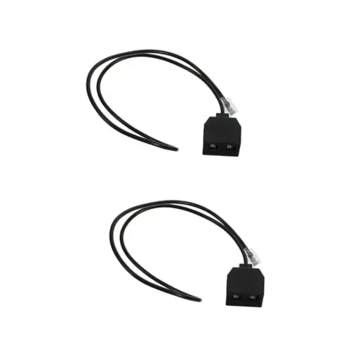 Produktbild: MERRYHAPY 2 Stück Multifunktions-rj9-telefonleitungsadapter-splitter Für Die Kompatibilität Mit Mehreren Geräten Robuste Pp-gummikonstruktion