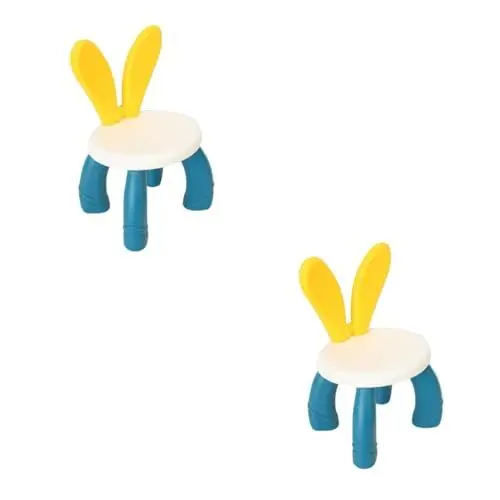 Produktbild: MERRYHAPY 2st Tritthocker Für Kinder Kommodenhocker Kinderstühle Für Tisch Stuhl Hocker Kinderschreibtisch Und -Stuhl Kindertisch Und Stühle Kinderhocker -tritthocker Stufenstuhl Plastik