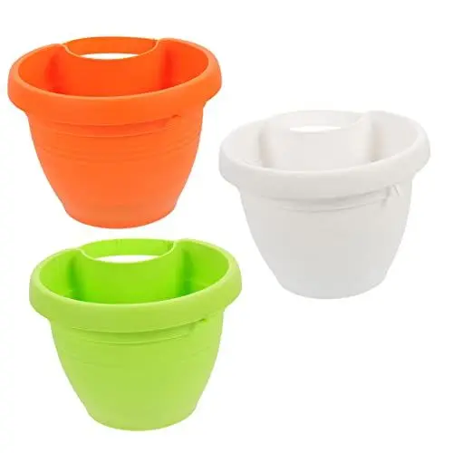 Produktbild: MERRYHAPY 3 Stücke Haushalts Blumentopf Hängenden Korb Rohr-Stil Hängen Blumentopf Handwerk für Home Dekoration Küche Bad Balkon