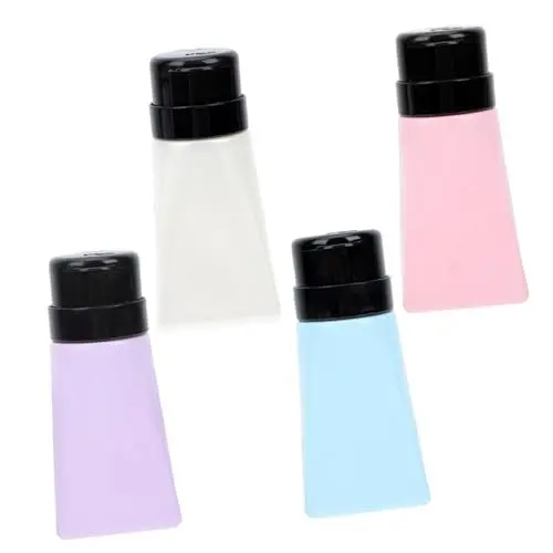 Produktbild: MERRYHAPY 4 Stück Leere Nagelreinigungsflaschen Aus Pp-material Pressflaschen Für Aufbewahrung Kompatibel Für Badezimmer Und Kosmetiktasche