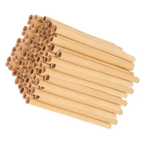 Produktbild: MERRYHAPY 50 Stück Natürliche Schilfbienenröhren Bienenhotel-nistkasten Bienentube Nachfüllen Bienenniströhre Austauschbare Bienenröhren Imker Liefert Wabenrohr Füllung Plugin Schilfstiel