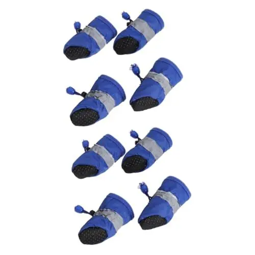 Produktbild: MERRYHAPY 8 STK Hundestiefel Hundeschuhe Sommer Strandschuhe Für Hunde Schneestiefel Für Welpen Hundehandschuhe Stiefeletten Haustier Stiefel Für Hundepfoten Winter Hundeschuhe Für Rutschig