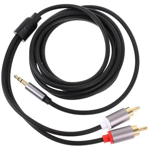 Produktbild: MERRYHAPY 2m Audio Kabel Mit Dual Connector Stereo Verbindung Für Pc Handy Und Lautsprecher Flexibles Minimalistisches Design Für Audioqualität