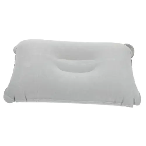 Produktbild: MERRYHAPY Tragbares Kissen Mit Ergonomischem Design Aufblasbares Ruhekissen Für Unterwegs Grau Größe L 43 X 27 cm