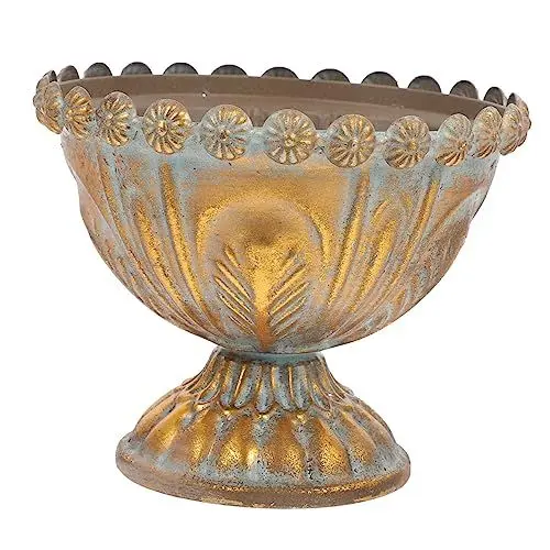 Produktbild: MERRYHAPY Retro Blumentopf Aus Eisen Vintage Design Kreativer Pflanzeneimer Für Zuhause Und Gartendekoration