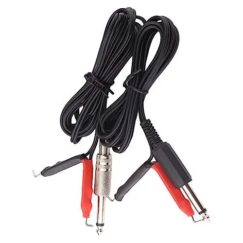 Produktbild: MERRYHAPY Clip-Kabel Hakenlinie Hakenleine für die Stromversorgung Stromleitung Tattoo-Netzkabel Tattoo-Stromkabel Tattoo-Maschinenlinie Hakendraht aus Silikon Hakenleine für Maschine Black