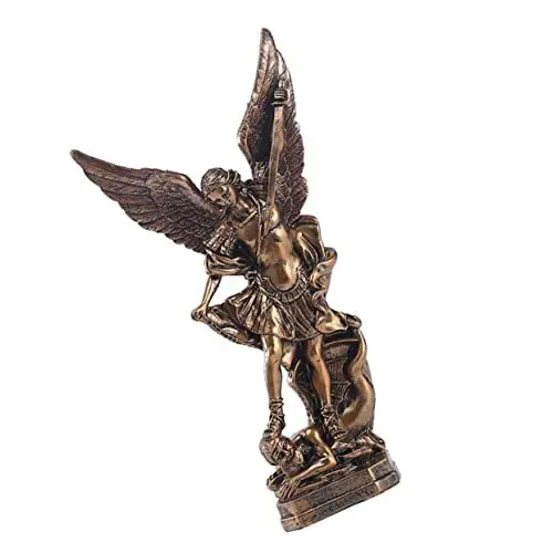 Produktbild: MERRYHAPY Religiöse Engelstatue Aus Kunstharz Engelfigur Dämonenornament Engelstatue Für Die Inneneinrichtung Engelskulptur Religiöses Ornament