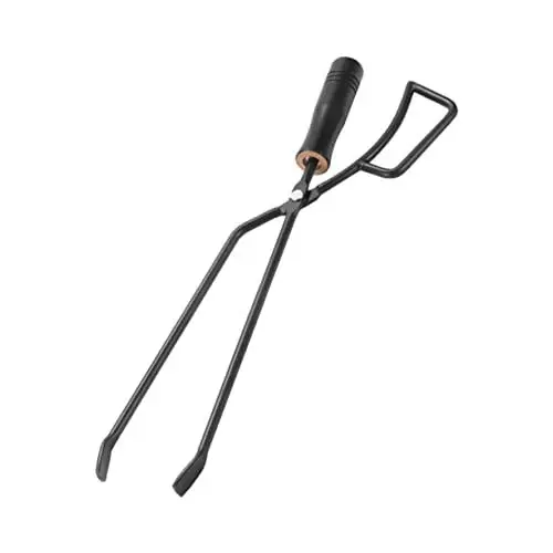 Produktbild: MERRYHAPY Grillzubehör Feuerzange Holzkohleklemme Aus Eisen Mit Verlängertem Clip Für Grillen Im Freien Camping Und Kochen