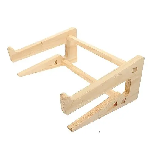 Produktbild: MERRYHAPY Laptophalter Aus Holz Laptop-Riser Notebook-Schreibtisch-Riser