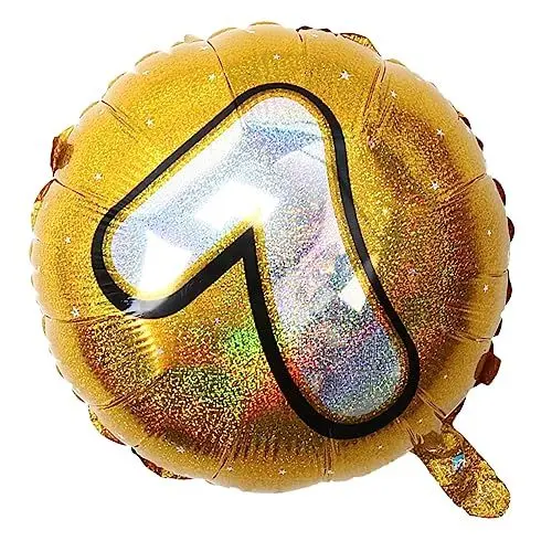 Produktbild: MERRYHAPY Geburtstagsballon Zahl 7 Folien Helium Mylar Dekoration Party Luftballons Nummer 7
