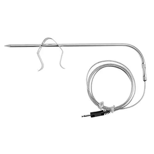 Produktbild: MERRYHAPY Metallständer 1 Set Grill Clip Lebensmittel Grill Yakitori Grill Fleisch Grill Sonde Clip Halter Bbq Temperaturfühler Edelstahl Sonde Clip Fleischhalter Sondenhalter Fleischsonde
