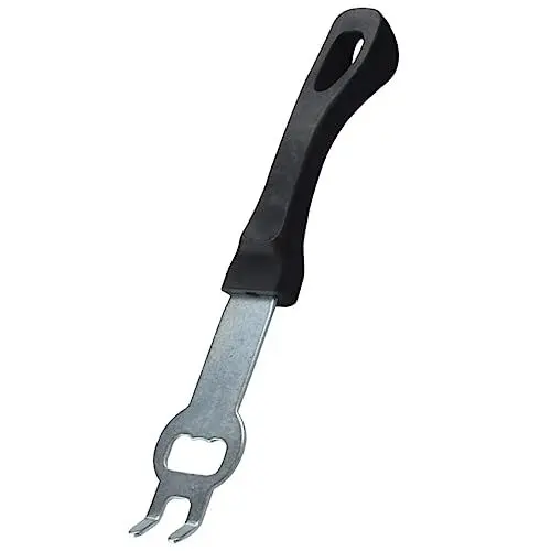 Produktbild: MERRYHAPY Ofengeschirr Brecheisen tragbare Grills Grillrostheber Heizplattenheber Grill bürste Grill Pinsel hitzebeständiger Grillplattengreifer praktischer Grillheber Rostfreier Stahl