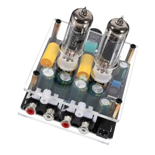 Produktbild: MERRYHAPY Vakuum Röhrenvorverstärker HiFi Preamplifier für Plattenspieler Vorverstärker für Heimkino HiFi-System Design Leicht und Tragbar DIY Audio Part für Optimales Klangerlebnis