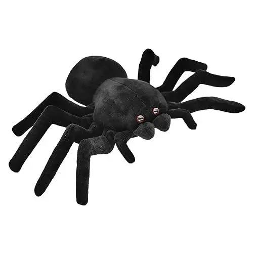 Produktbild: MERRYHAPY Schwarzes Spinnenpuppen-plüschtier Plüsch-spinnenkissen Große Spinnenspielzeuge Ausgestopfte Riesenspinne Spinnen-umarmungskissen Spinne Plüsch Halloween Kind Pp Baumwolle Geschenk