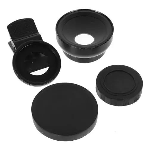 Produktbild: MERRYHAPY Handyobjektiv Mit Clip Makro Und Weitwinkelobjektiv 0,45-facher Weitwinkel 37 Mm Objektivdurchmesser Passend Für Verschiedene Smartphones Und Tablets