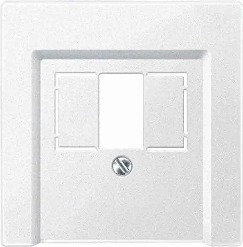Produktbild: Merten Zentralplatte für TAE/Audio/USB, System M, polarweiß, 297919