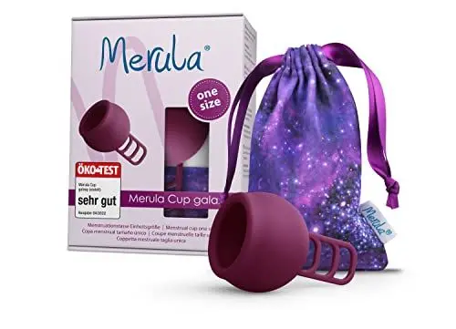 Produktbild: Merula Cup galaxy (violett) - One size Menstruationstasse aus medizinischem Silikon