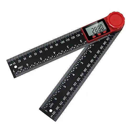 Produktbild: Mesee Digital Winkelsucher 0-360°(200mm), Digitales Winkelmesser, Digital LCD Angle Finder Lineal, Winkelmesser Digital Winkelschmiege für DIY Tischlerdekoration Mess Planwerkzeuge