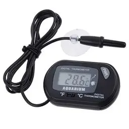 Produktbild: Mesee LCD Digital Aquarium Thermometer, Digital Thermometer Hygrometer, Aquarium Wasserthermometer für Aquarium Marine Temperatur mit Saugnapf und Sonde